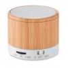 Ekologiczny głośnik Bluetooth z bambusa, ROUND BAMBOO