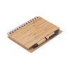 Notatnik bambusowy A5 z długopisem, BAMBLOC