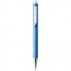 Długopis wciskany ze słomy pszenicznej z niebieskim wkładem, TUAL