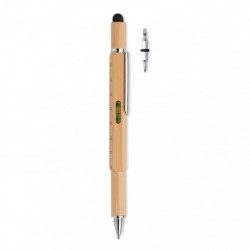 Bambusowy długopis z poziomicą, TOOLBAM