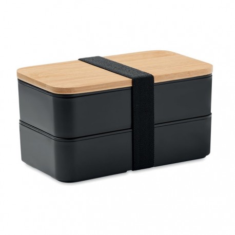 Lunch box z bambusową pokrywką, BAAKS
