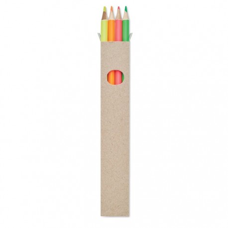 4 odblaskowe ołówki w pudełku, BOWY