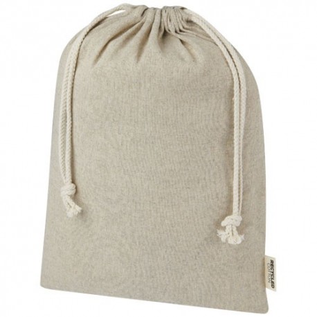 Pheebs torba na prezent z bawełny z recyklingu o gramaturze 150 g/m² i z certyfikatem GRS, duża o pojemności 4 l