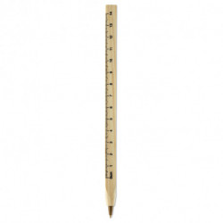 Długopis drewniany z linijką, WOODAVE