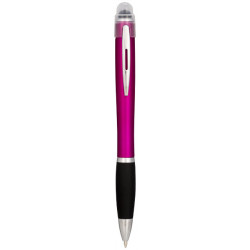 Długopis kolorowy z czarnym uchwytem i podświetleniem, NASH